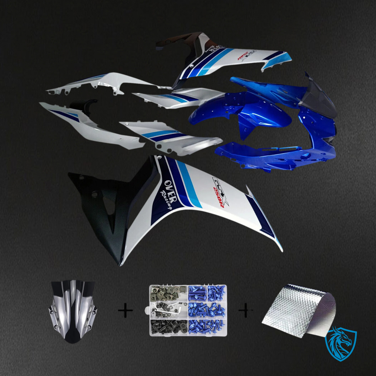 Suzuki GSX250R (2017-2020) Blue and White - Fairing Kit
