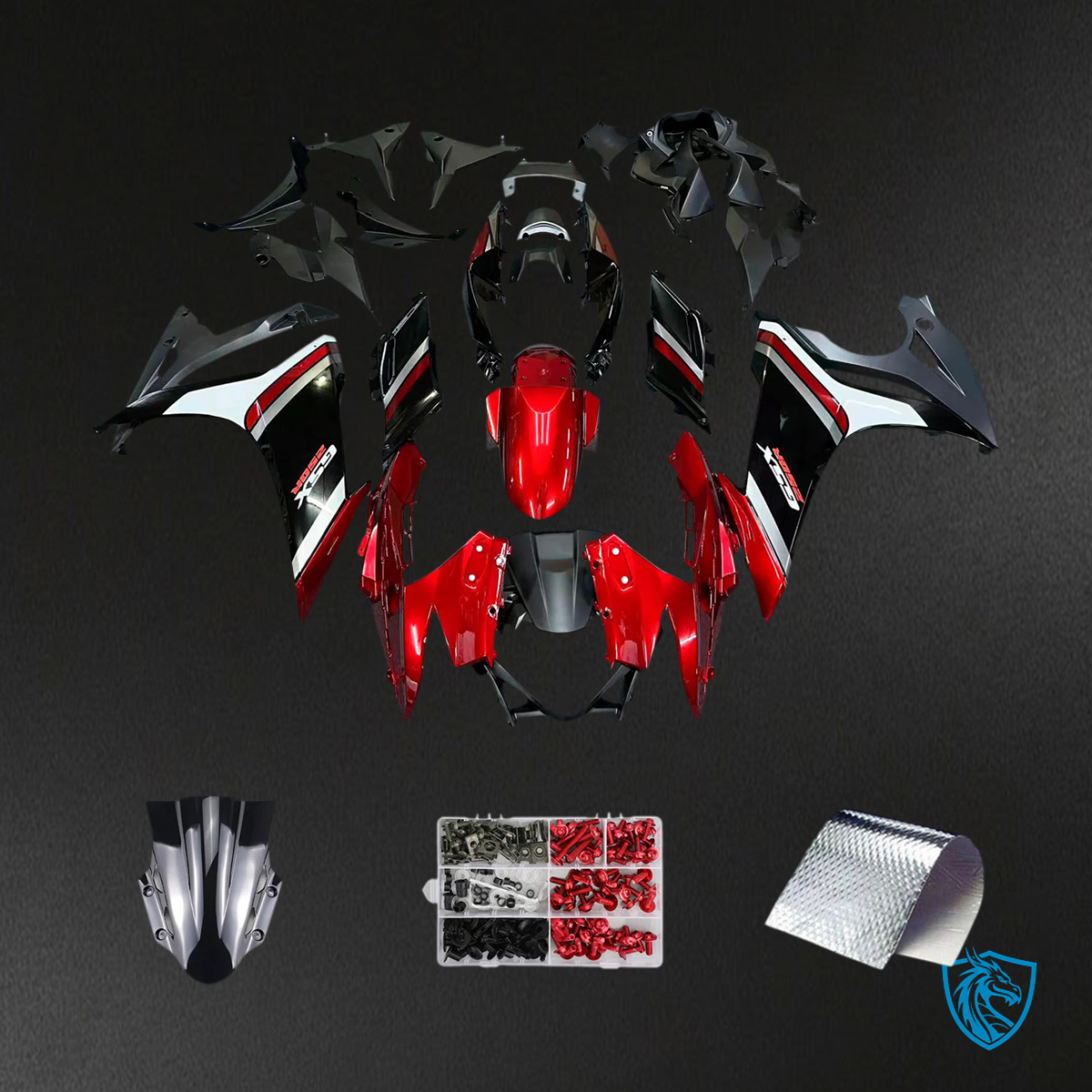 Suzuki GSX250R (2017-2020) Red & Black - Fairing Kit
