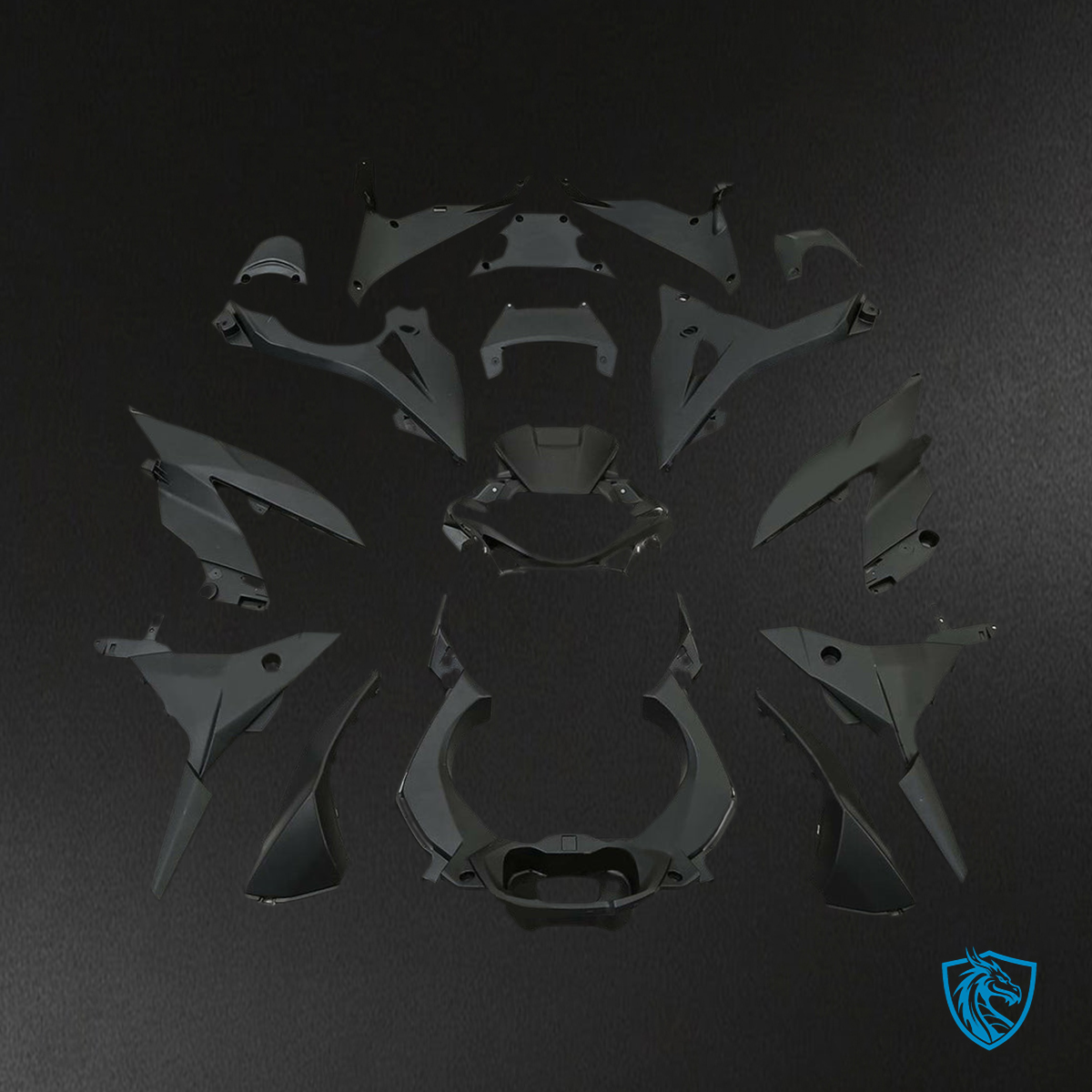 Suzuki GSXR250 (2017-2020) Black & White Injection - Custom ABS Fairing Kit