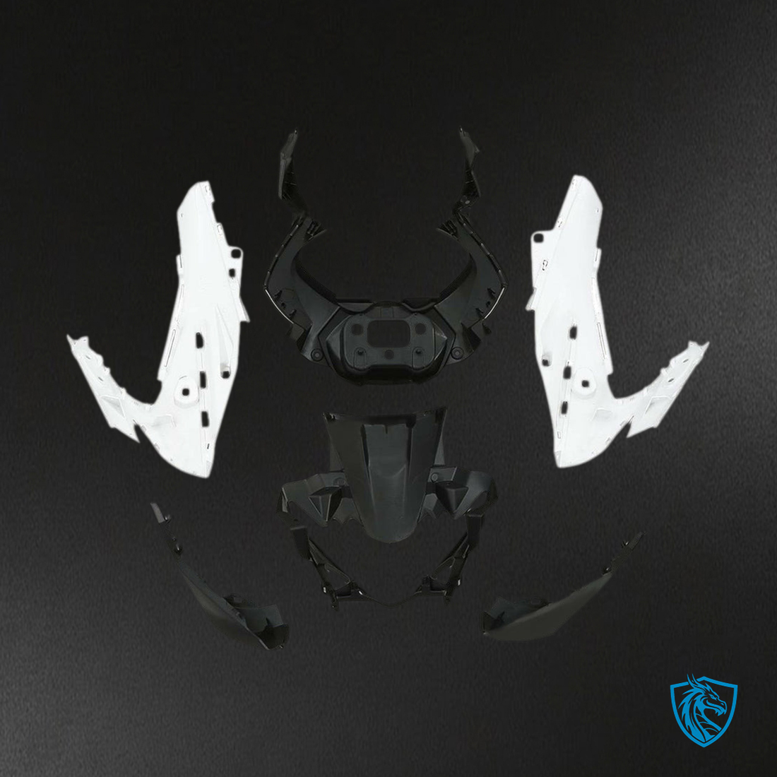 Suzuki GSXR250 (2017-2020) Black & White Injection - Custom ABS Fairing Kit