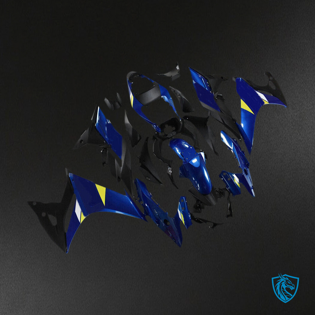 Suzuki GSXR1300 (2008-2020) Gloss Blue & Black Injection Fairing Kit | ABS Bodywork