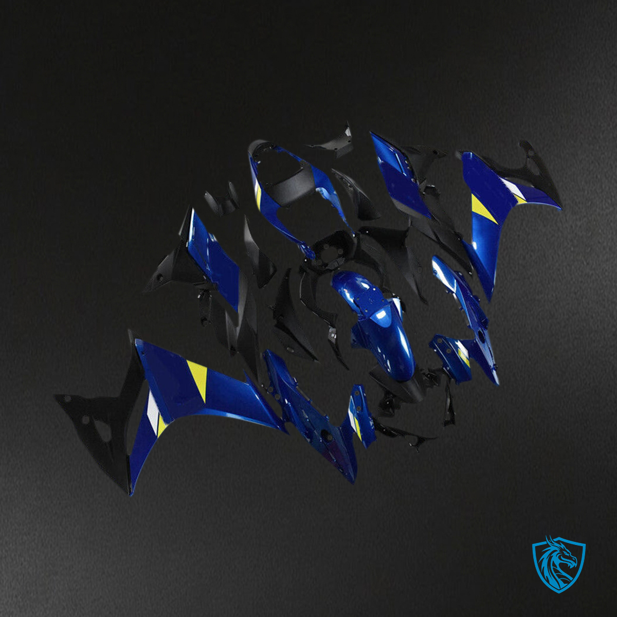 Suzuki GSXR1300 (2008-2020) Gloss Blue & Black Injection Fairing Kit | ABS Bodywork