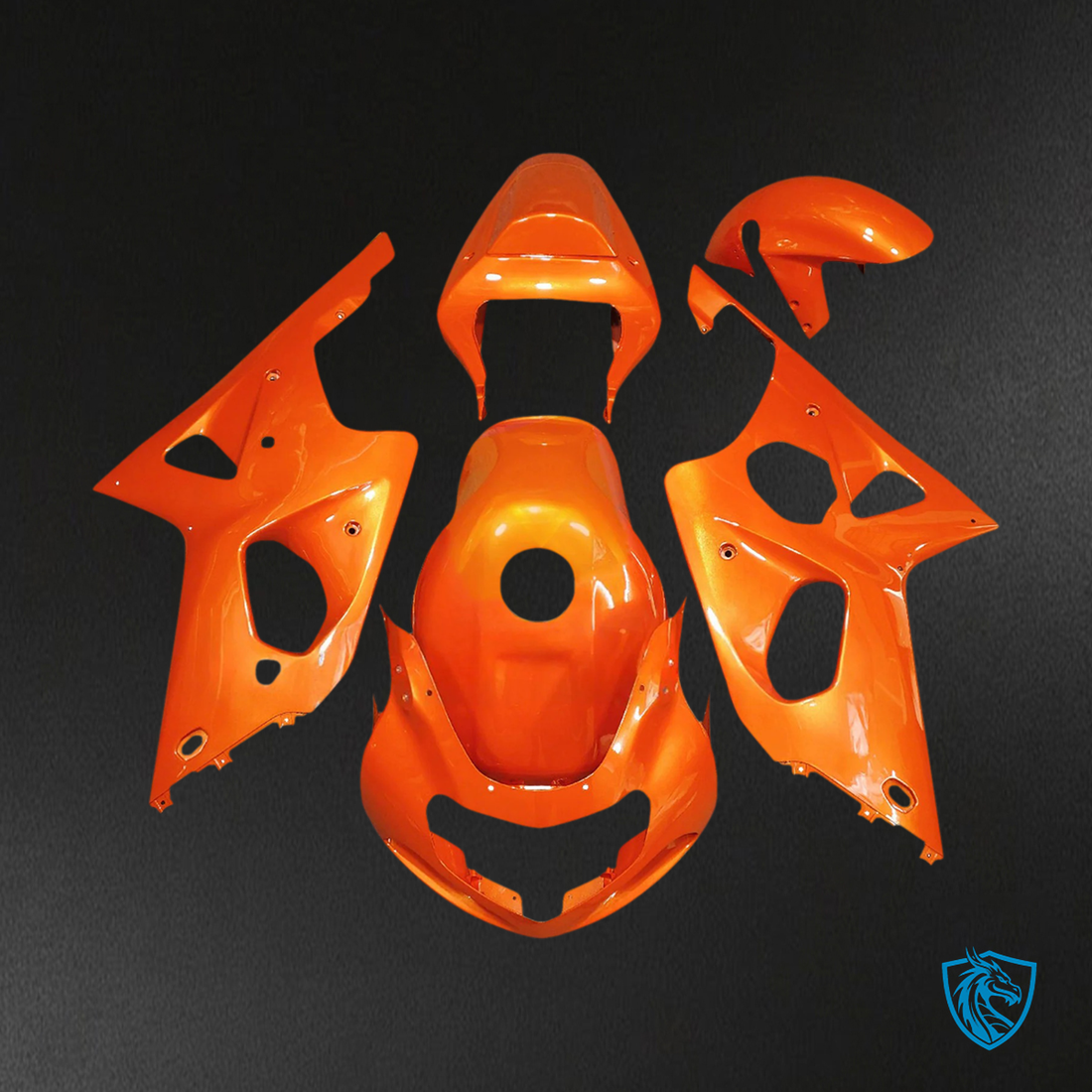 Suzuki GSXR1000 (2000-2002) Orange - Fairing Kit