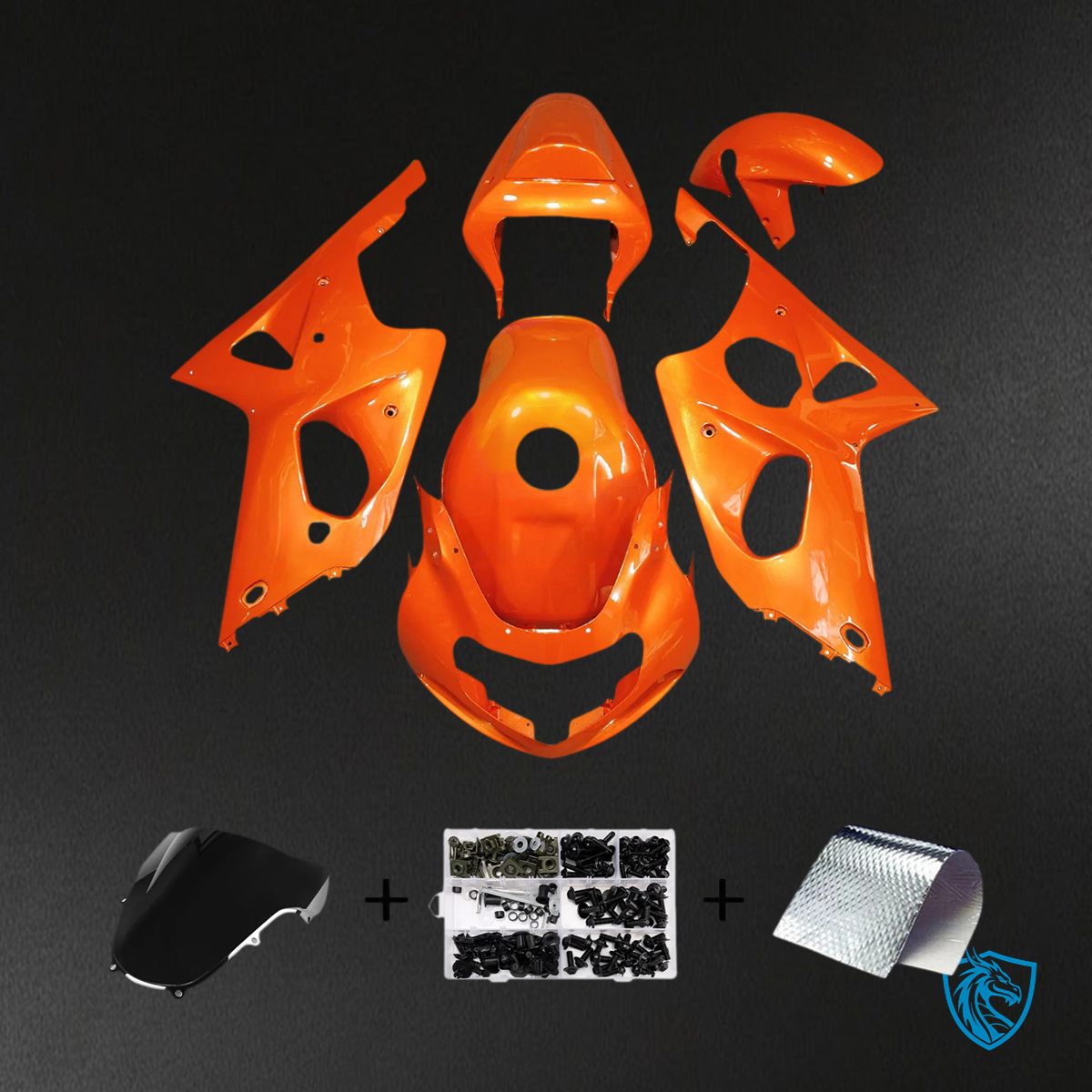 Suzuki GSXR1000 (2000-2002) Orange - Fairing Kit