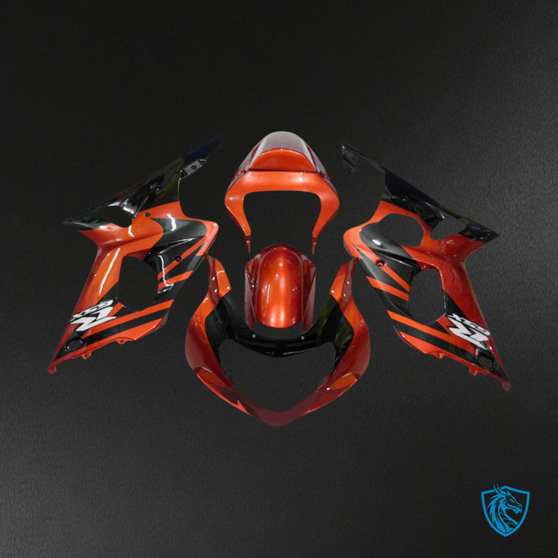 Suzuki GSXR1000 (2000-2002) Orange & Black - Fairing Kit