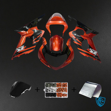 Suzuki GSXR1000 (2000-2002) Orange & Black - Fairing Kit