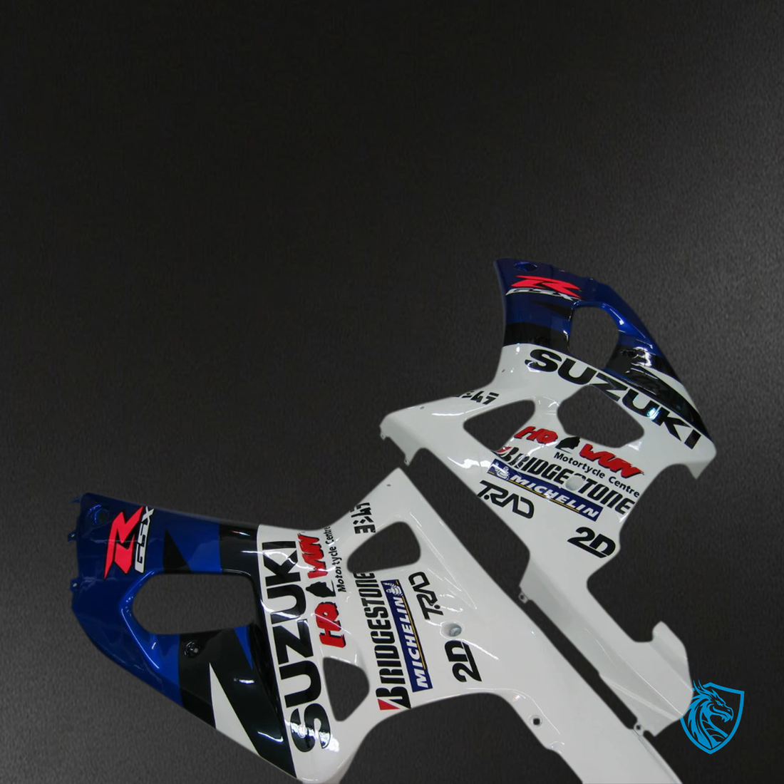 Suzuki GSXR1000 (2000-2002) Blue & White Style 2 - Fairing Kit