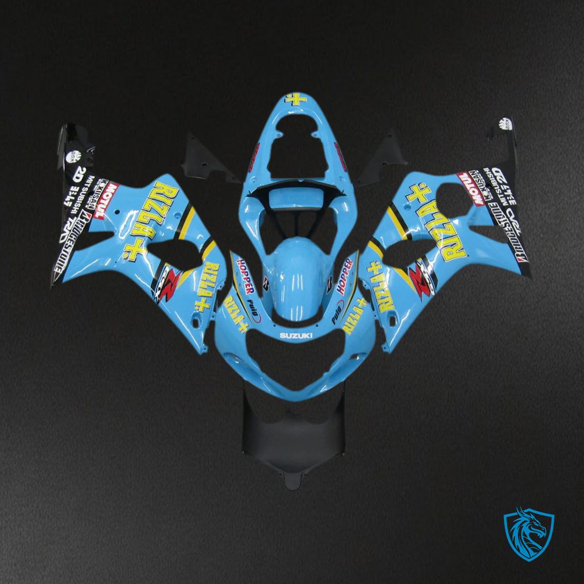 Suzuki GSXR 1000 (2000-2002) Multi Blue - Fairing Kit