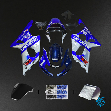 Suzuki GSXR 1000 (2000-2002) Blue with White - Fairing Kit