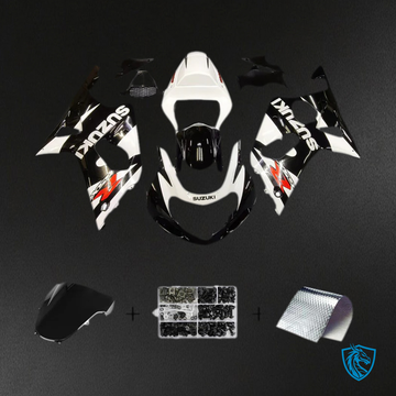 Suzuki GSXR1000 (2000-2002) White & Black - Fairing Kit