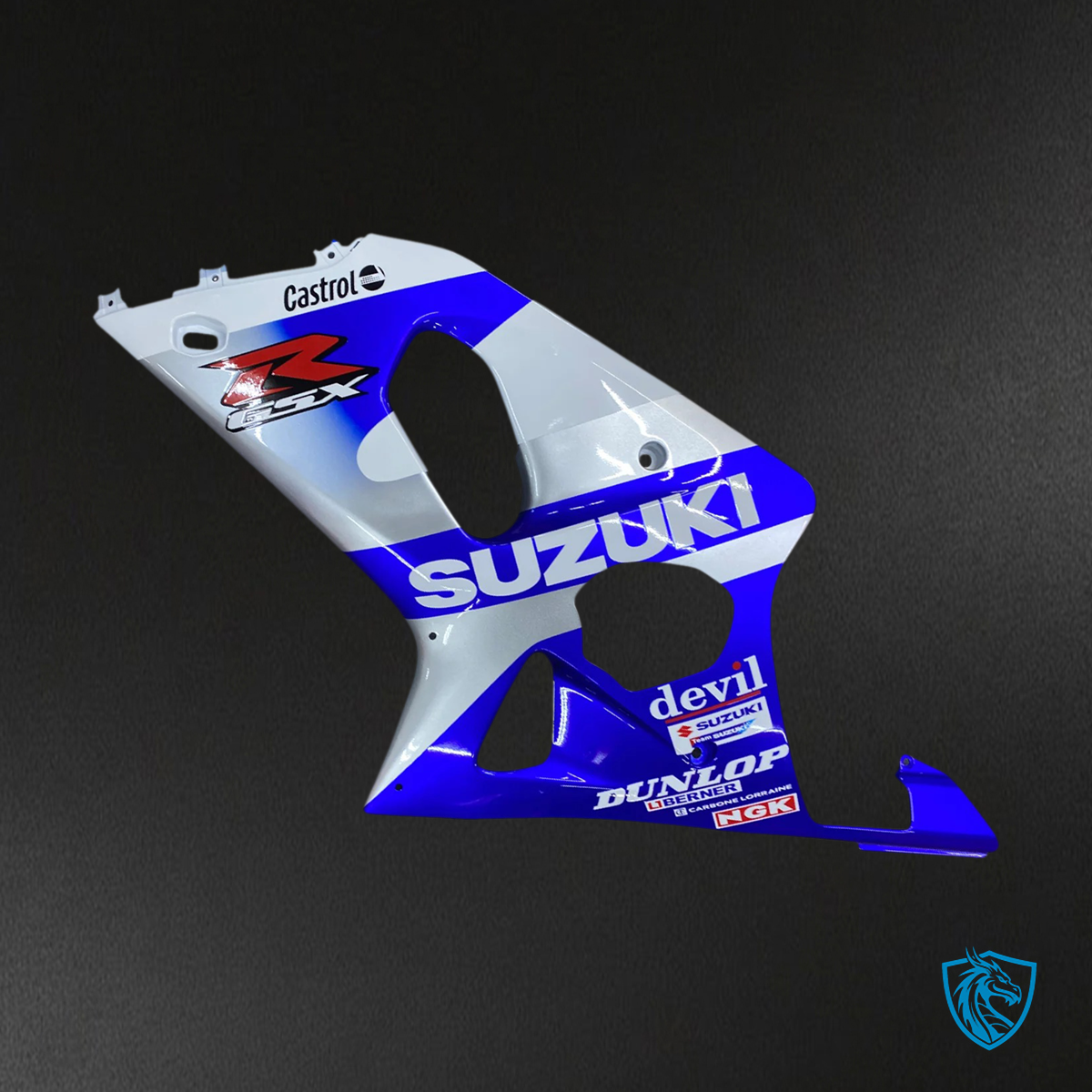 Suzuki GSXR1000 (2000-2002) White & Blue - Fairing Kit