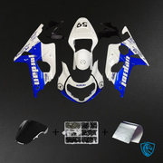 White & Blue