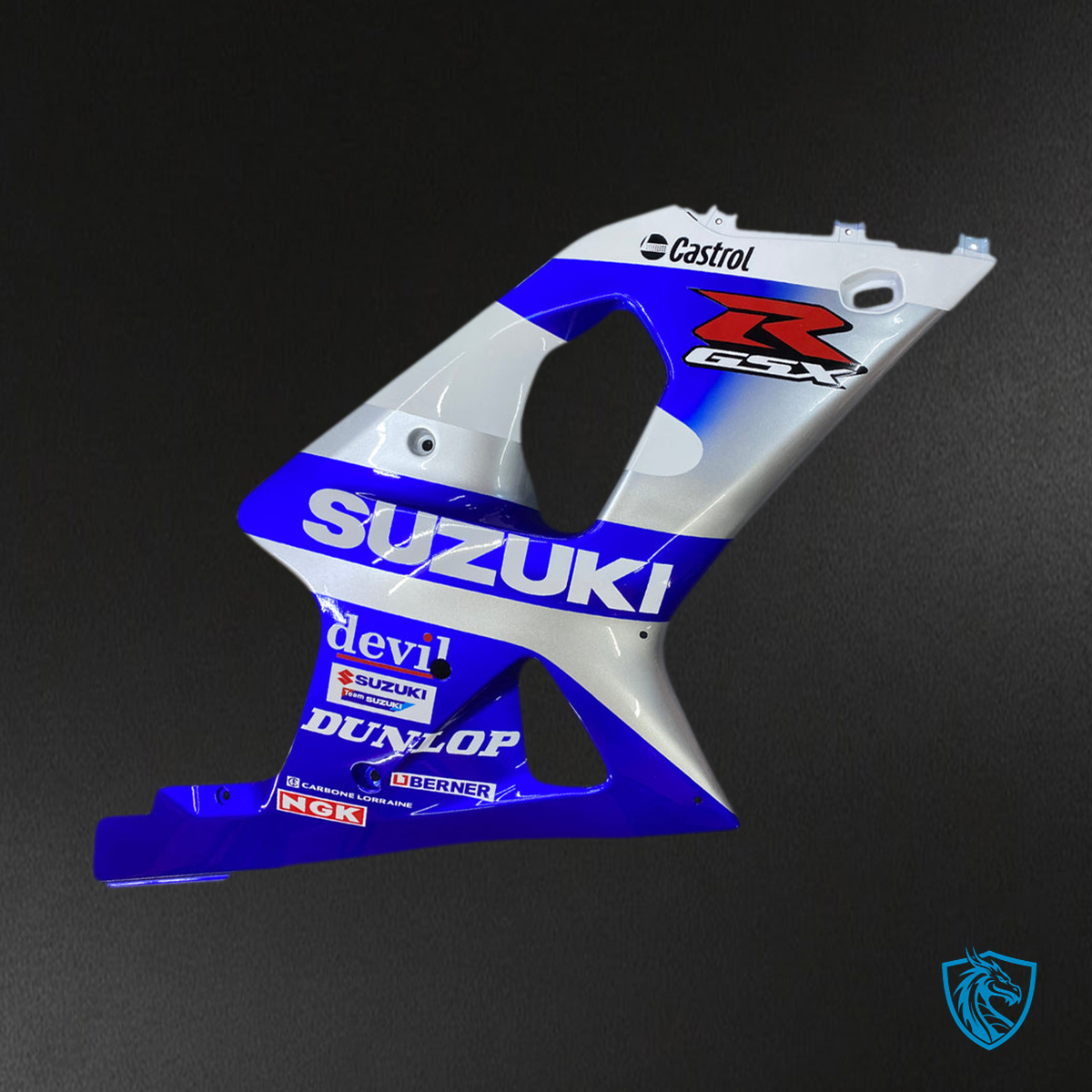 Suzuki GSXR1000 (2000-2002) Blue & White K1 & K2 - MERGEment Motorcycle Fairings Kit