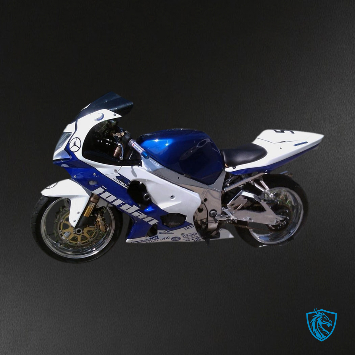 Suzuki GSXR1000 (2000-2002) White & Blue K1 & K2 Fairing Kit - Aftermarket ABS Bodywork