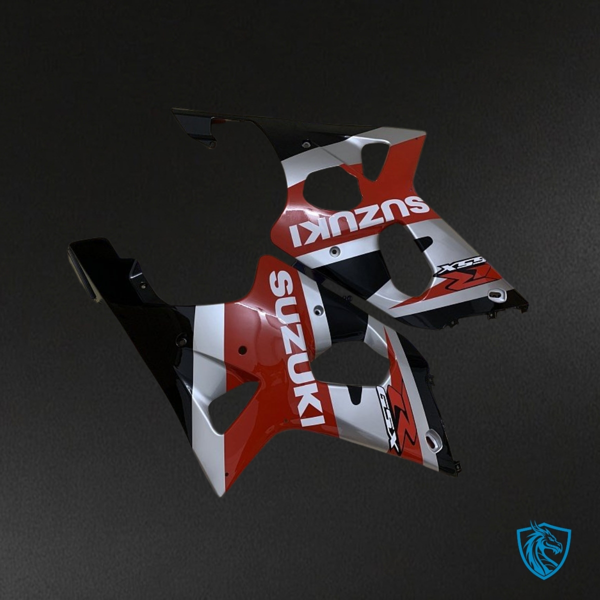 Suzuki GSXR1000 (2001-2002) Red & Silver Fairing Kit | ABS Bodywork