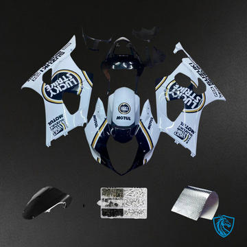 Suzuki GSXR1000 (2003-2004) Black, White & Golden - Fairing Kit