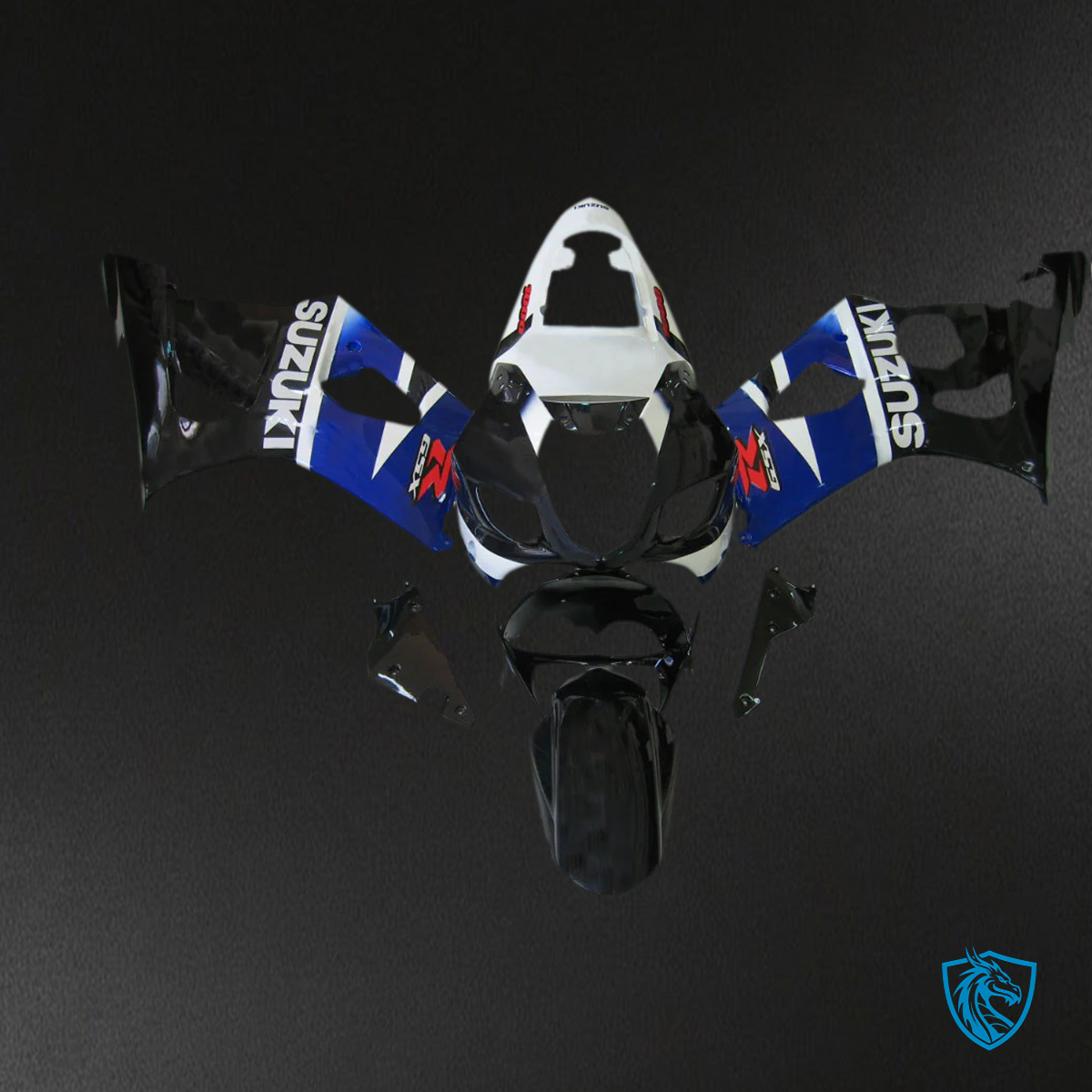 Suzuki GSXR1000 (2003-2004) Black & Blue - Fairing Kit