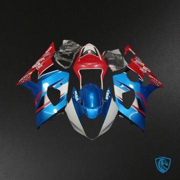 Suzuki GSXR 1000 (2003-2004) Blue & Red Motorcycle - Custom ABS Fairing Kit