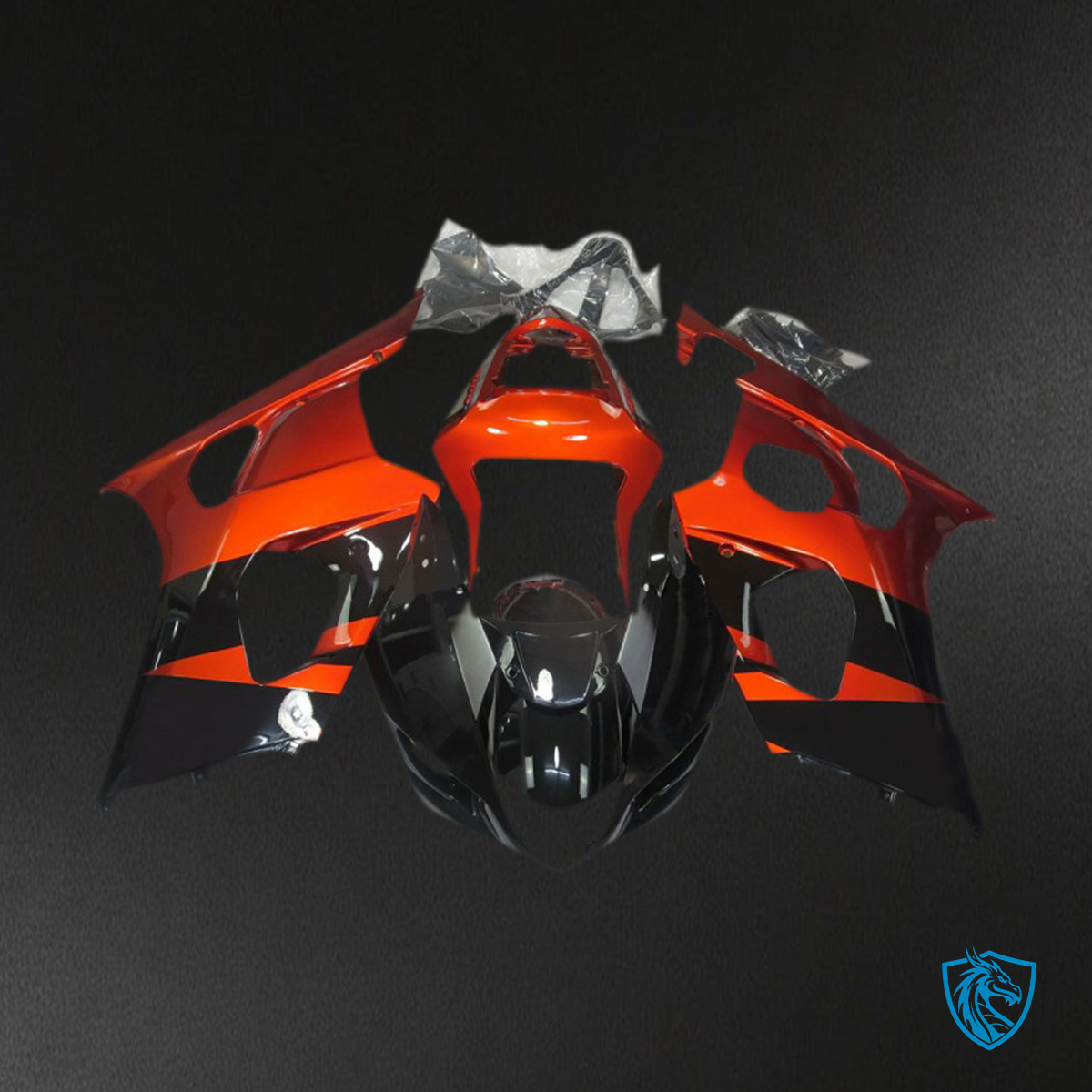 Suzuki GSXR 1000 (2003-2004) Burnt Orange & Black Motorcycle Fairings Kit | ABS Bodywork