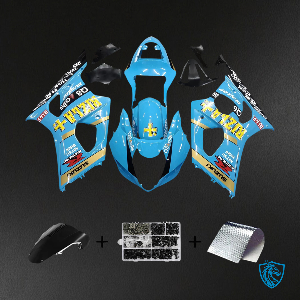 Suzuki GSXR1000 (2003-2004) Multi Blue - Fairing Kit