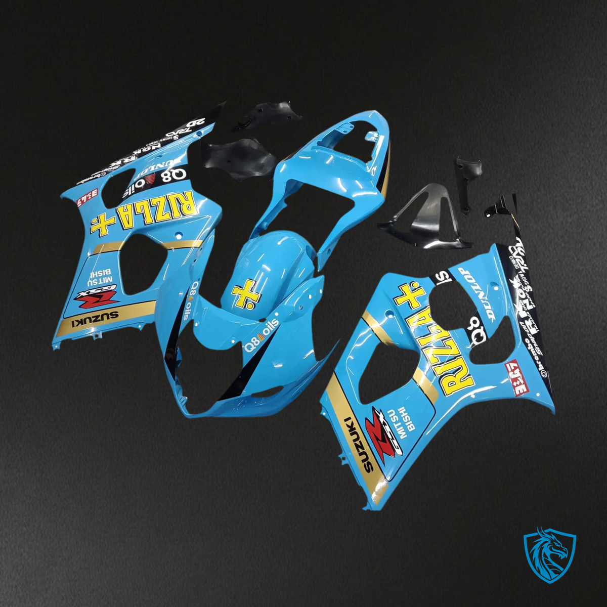 Suzuki GSXR1000 (2003-2004) Multi Blue - Fairing Kit