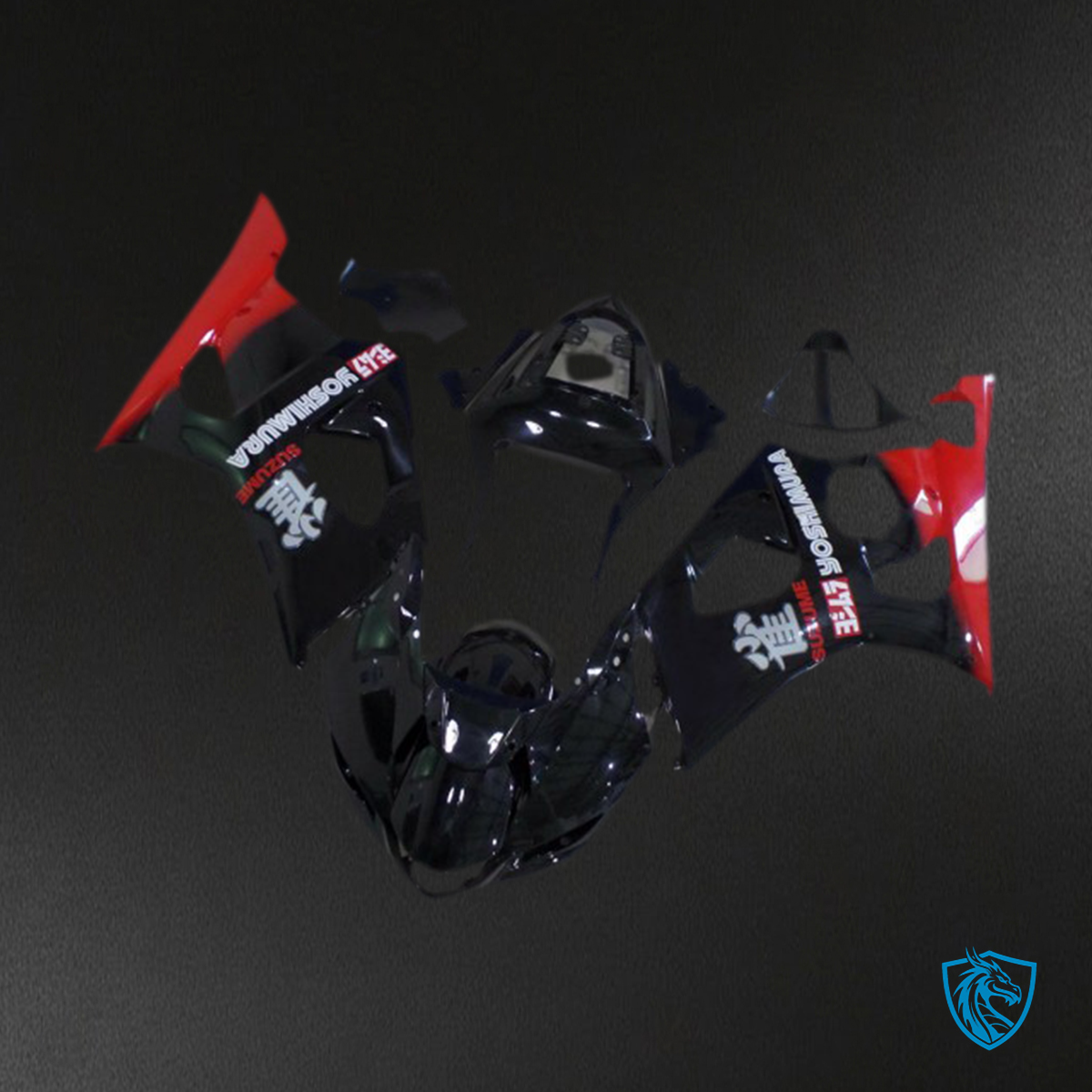 Suzuki GSXR 1000 (2003-2004) Red & Black - MERGEment Motorcycle Fairings Kit