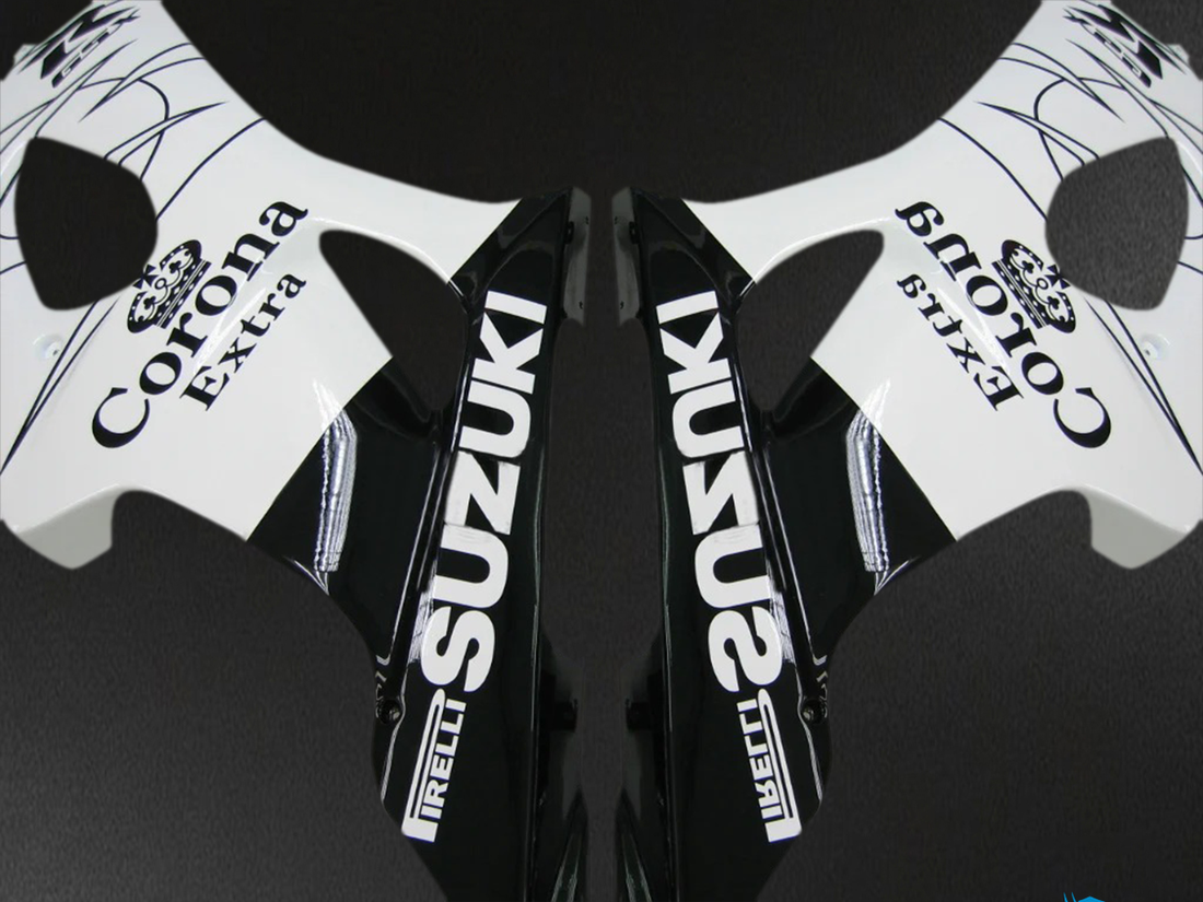 Suzuki GSXR1000 (2003-2004) White & Black Multi - Fairing Kit