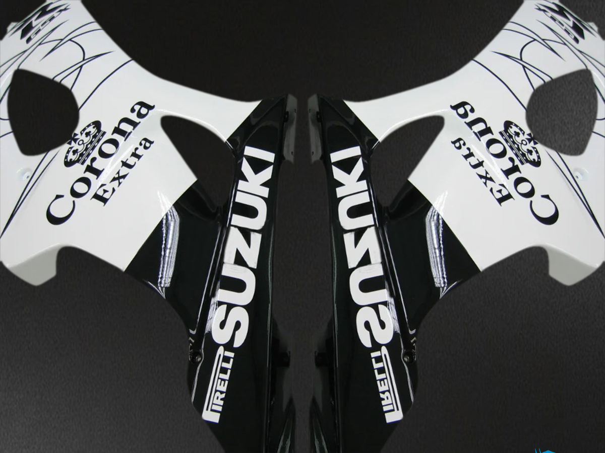 Suzuki GSXR1000 (2003-2004) White & Black Multi - Fairing Kit