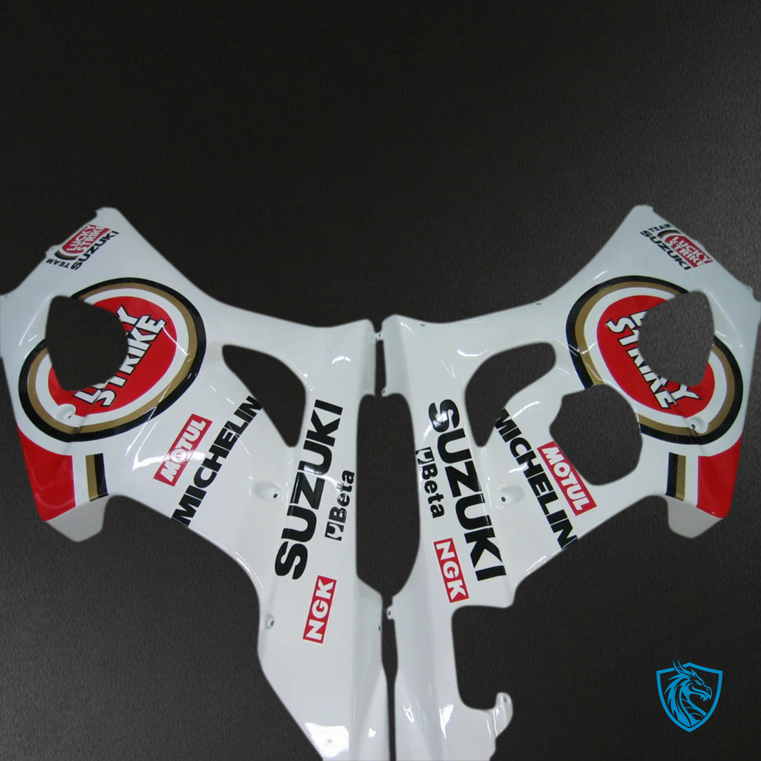 Suzuki GSXR1000 (2003-2004) White & Red - Fairing Kit