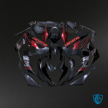 Suzuki GSXR1000 (2005-2006) Black & Red Fairing Kit | ABS Bodywork