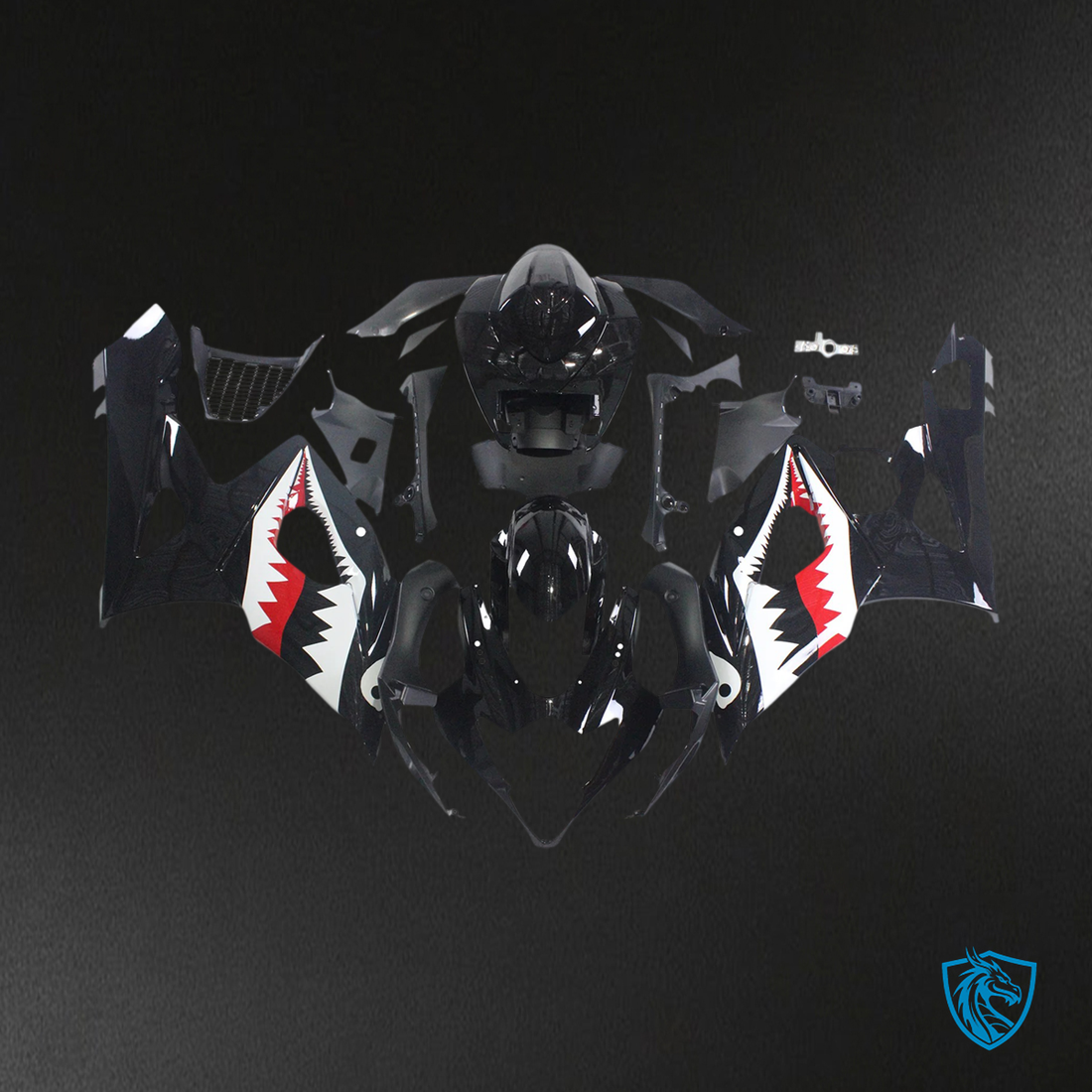 Suzuki GSXR1000 (2005-2006) Black Sharkteeth - Fairing Kit