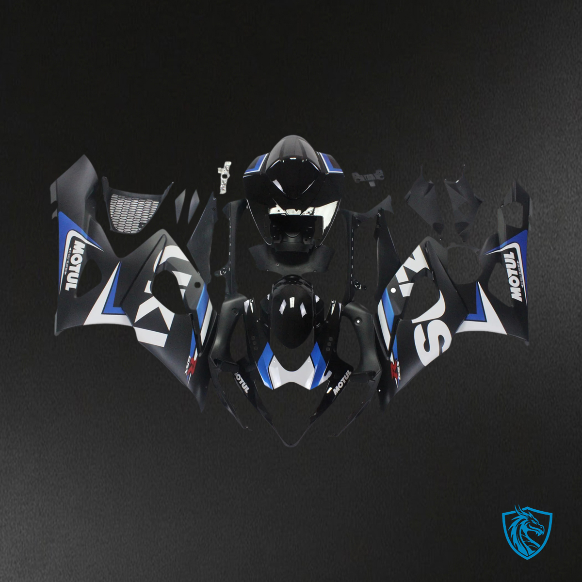 Suzuki GSXR1000 (2005-2006) Black & Blue - Fairing Kit
