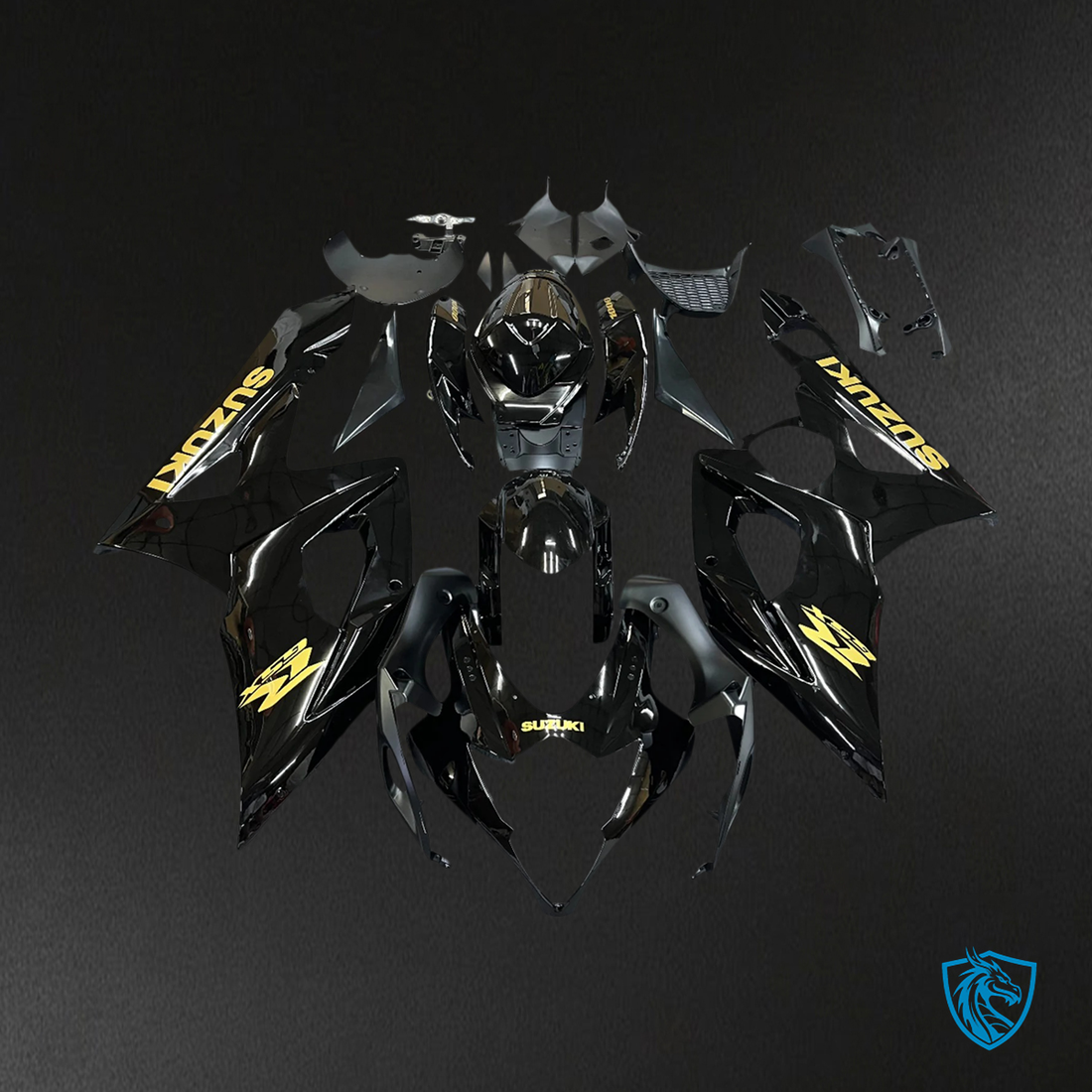 Suzuki GSXR1000 (2005-2006) Black & Gold - Fairing Kit
