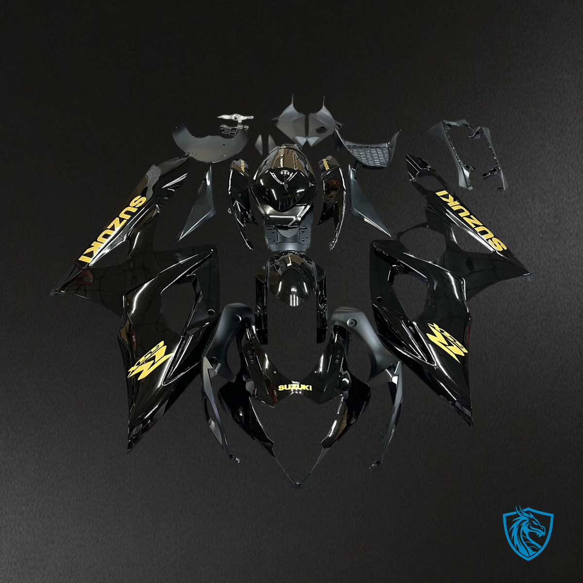 Suzuki GSXR1000 (2005-2006) Black & Gold - Fairing Kit