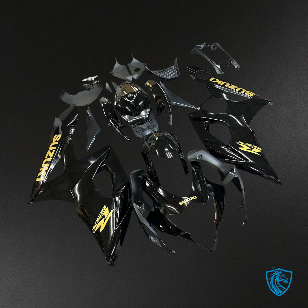 Suzuki GSXR1000 (2005-2006) Black & Gold - Fairing Kit