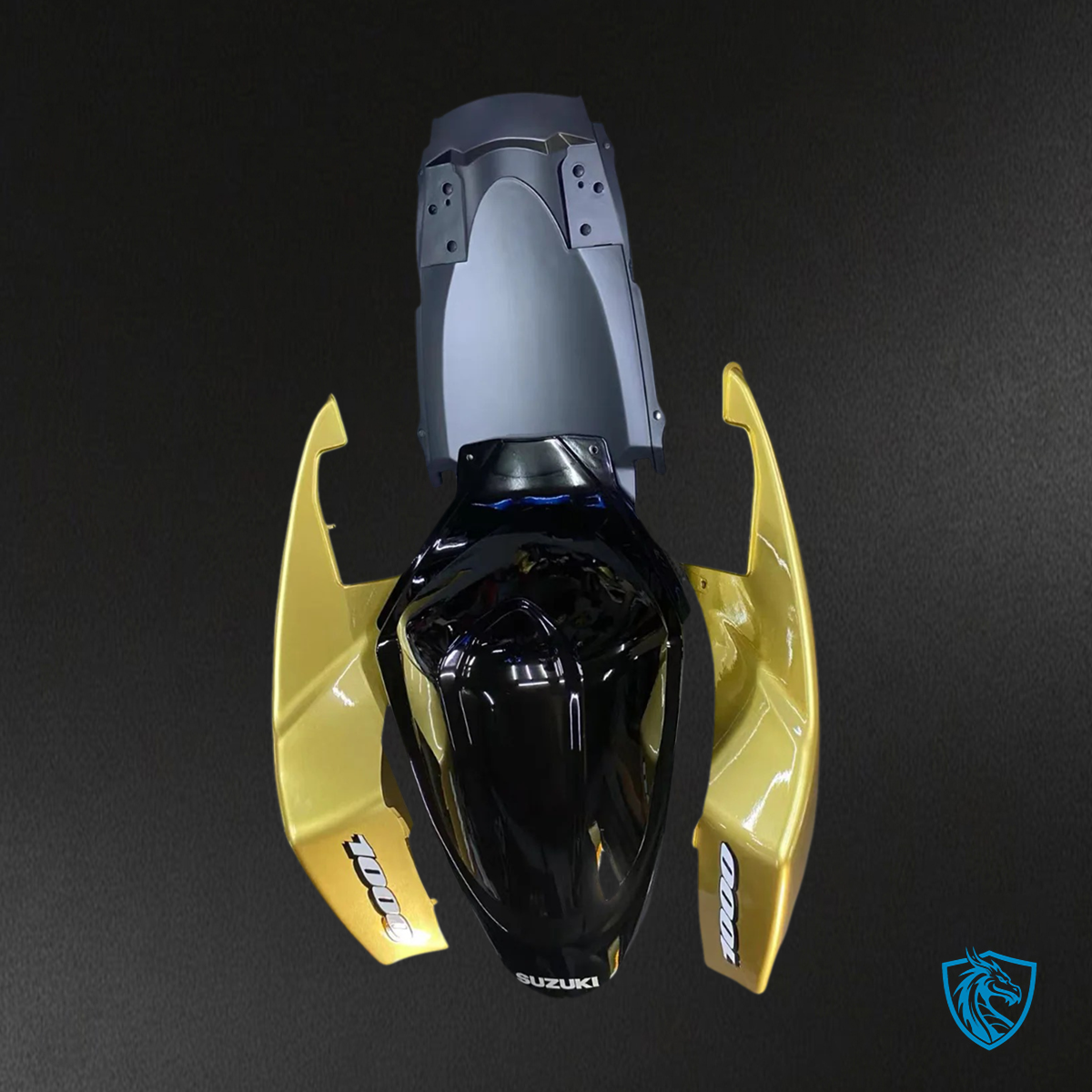 Suzuki GSXR1000 (2005-2006) Black and Gold Fairing Kit