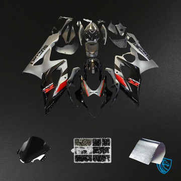 Suzuki GSXR1000 (2005-2006) Black & Gray - Fairing Kit