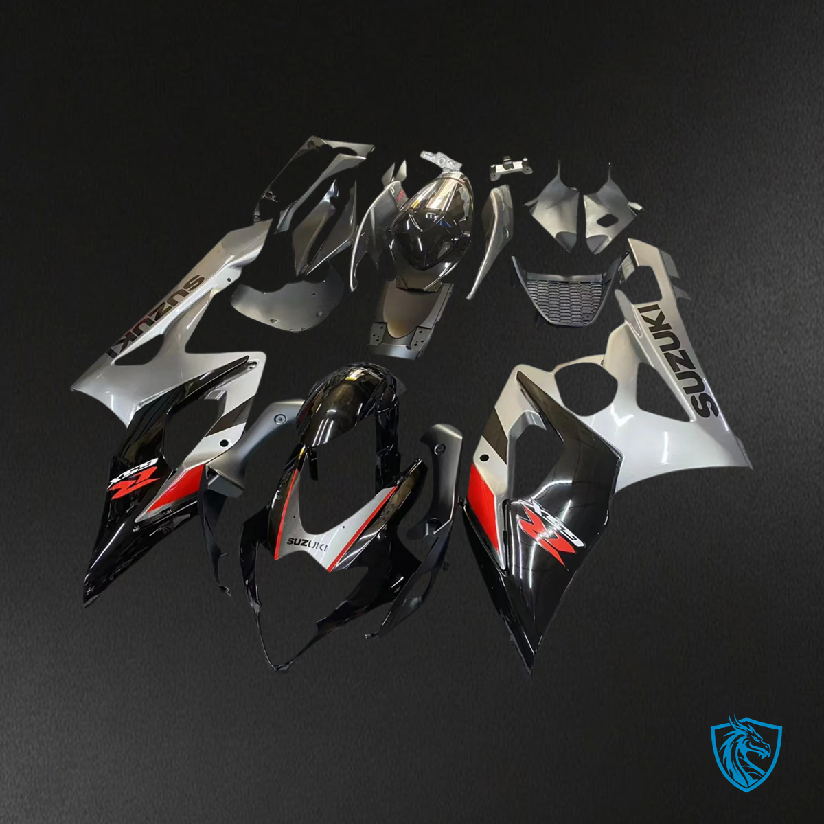 Suzuki GSXR1000 (2005-2006) Black & Gray - Fairing Kit