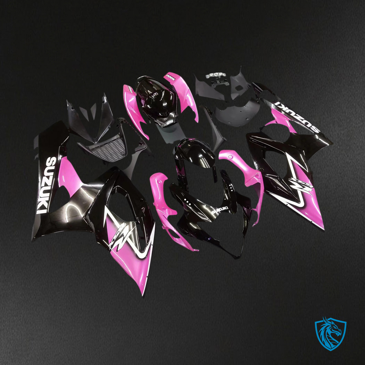 Suzuki GSXR1000 (2005-2006) Black & Pink - Fairing Kit