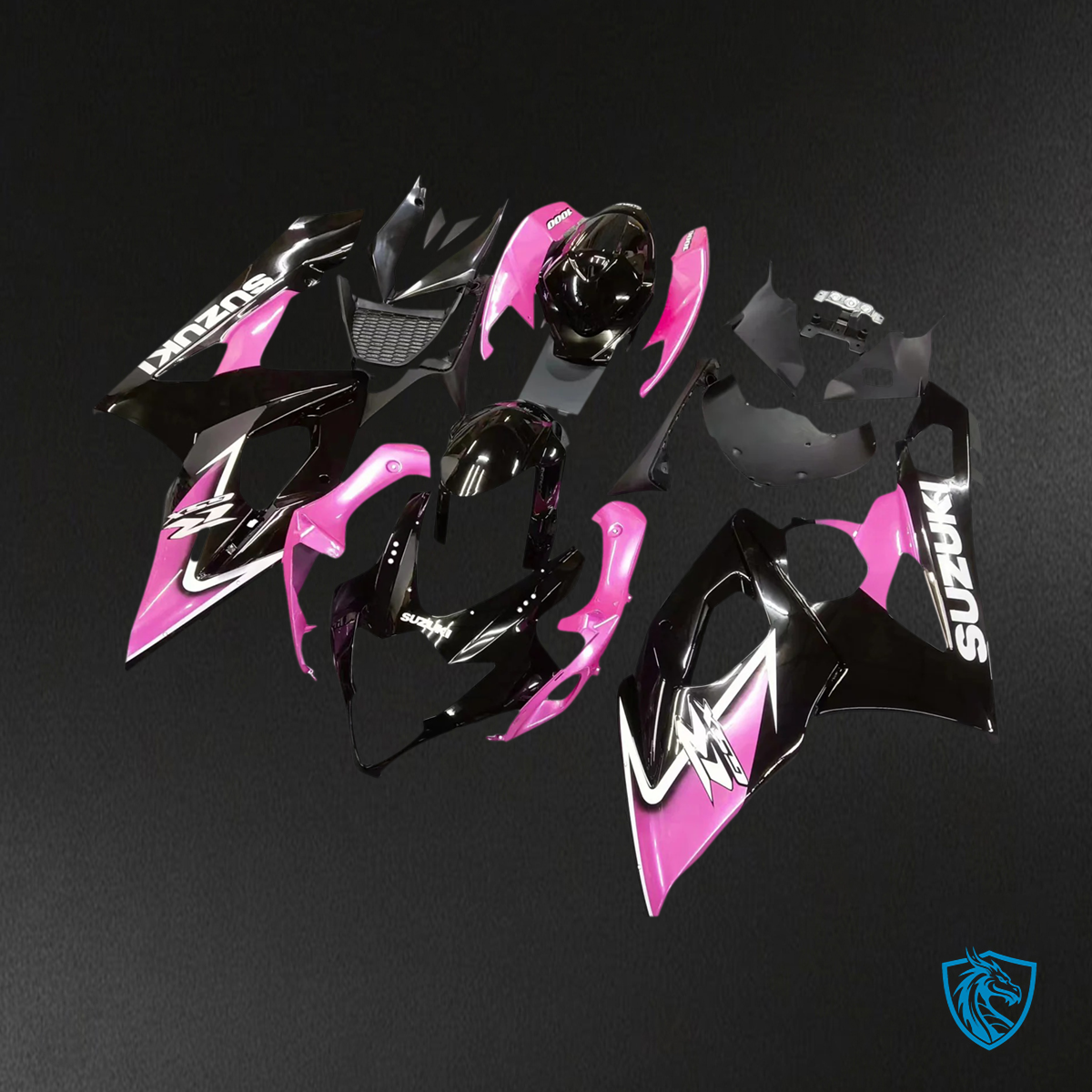 Suzuki GSXR1000 (2005-2006) Black & Pink - Fairing Kit