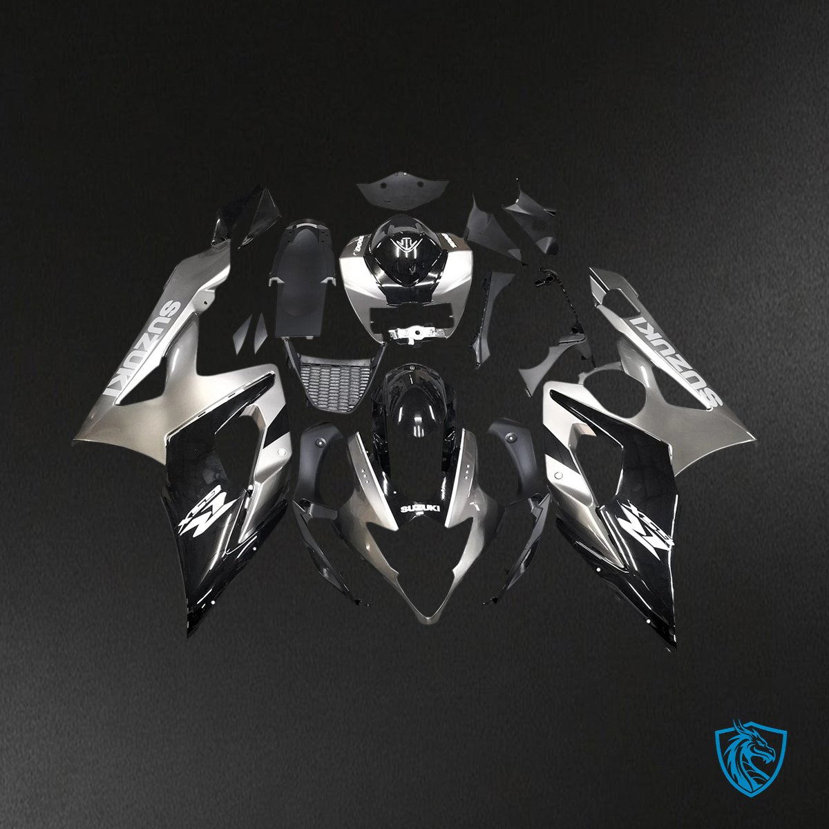Suzuki GSXR1000 (2005-2006) G-Black & Sliver - Fairing Kit