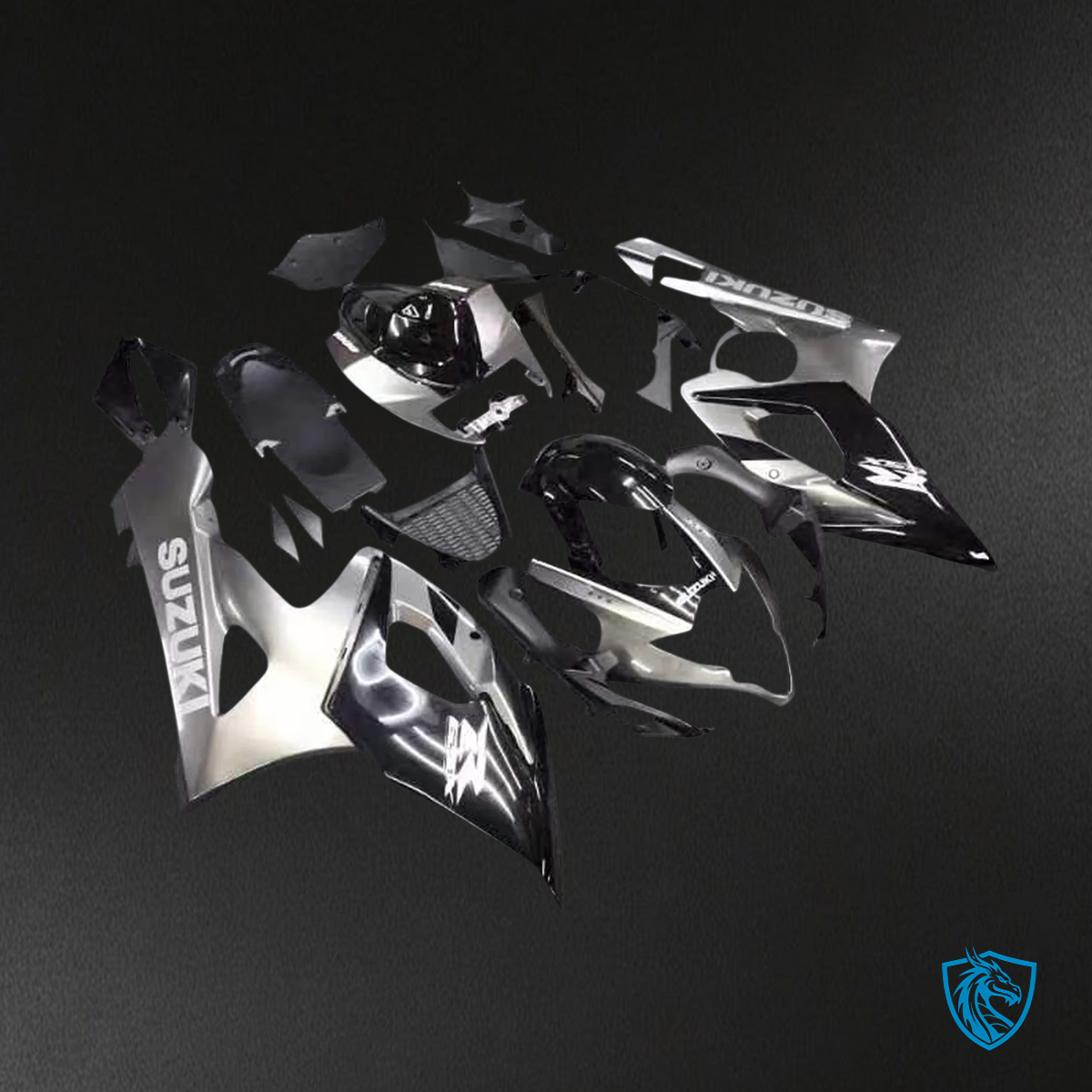 Suzuki GSXR1000 (2005-2006) G-Black & Sliver - Fairing Kit