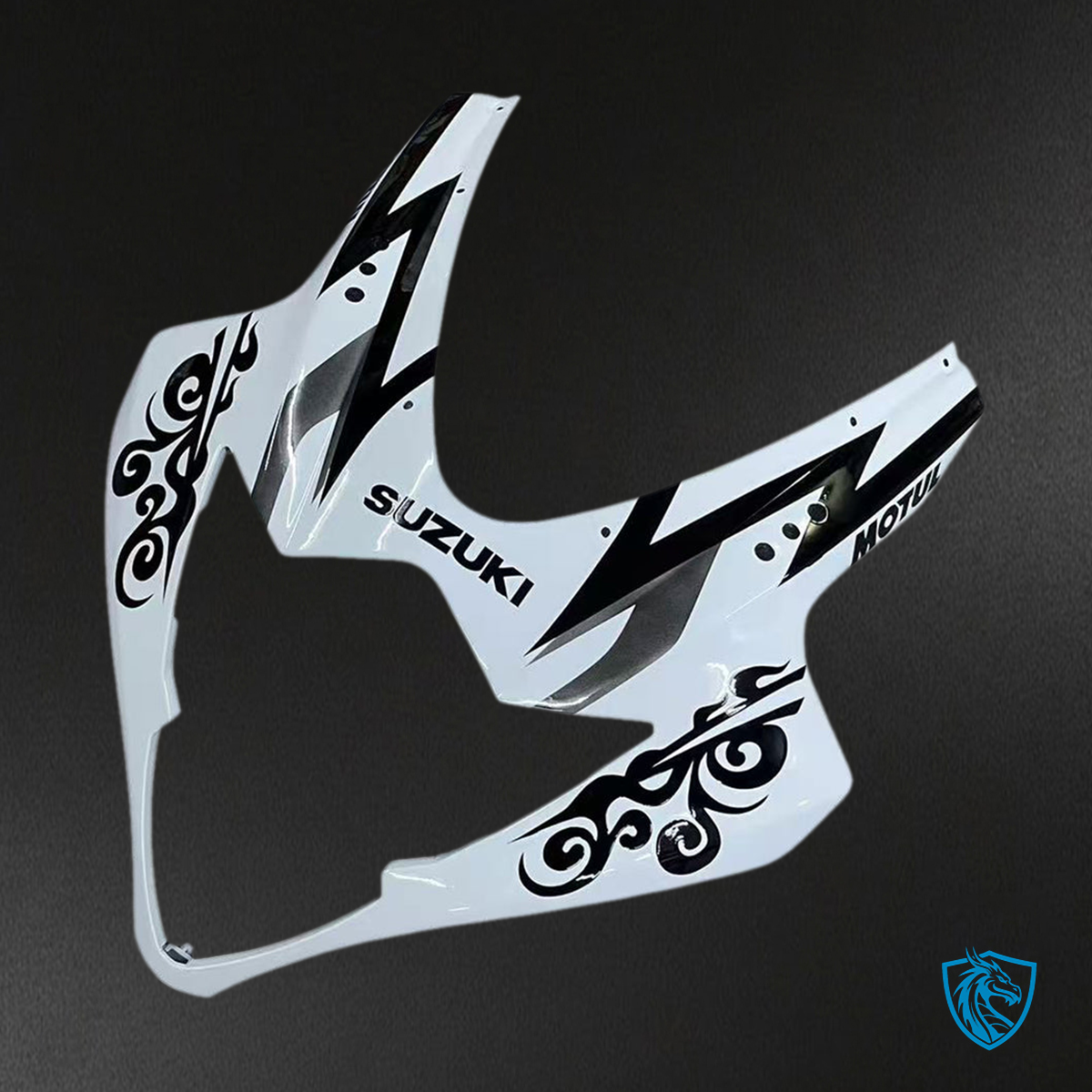 Suzuki GSXR1000 (2005-2006) White & Black Generic Fairings Kit - Aftermarket ABS Bodywork