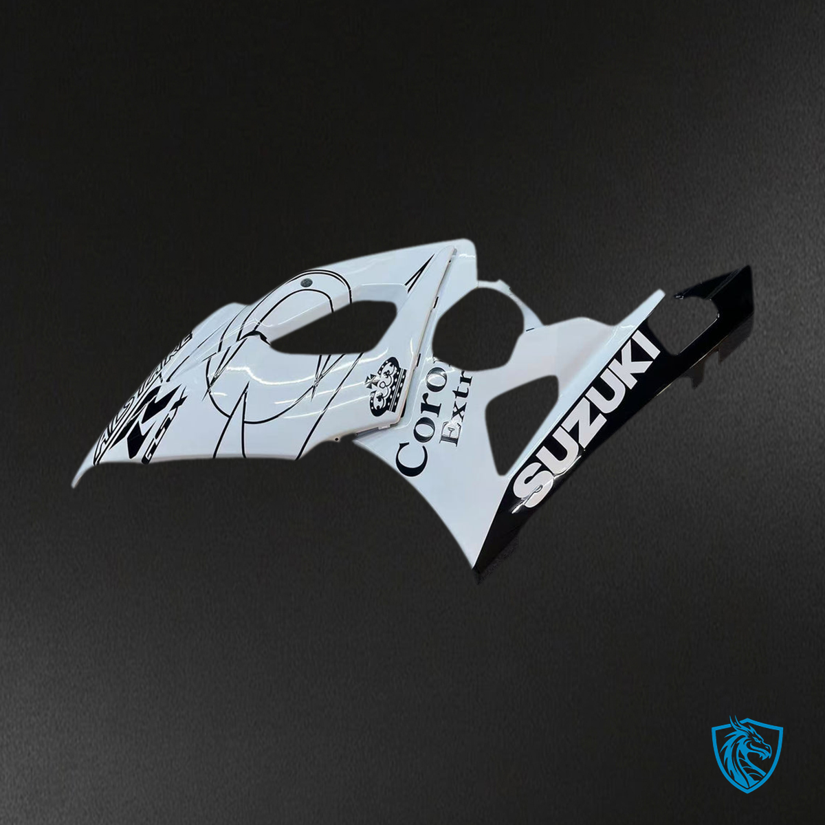 Suzuki GSXR1000 (2005-2006) White & Black Generic Fairings Kit - Aftermarket ABS Bodywork
