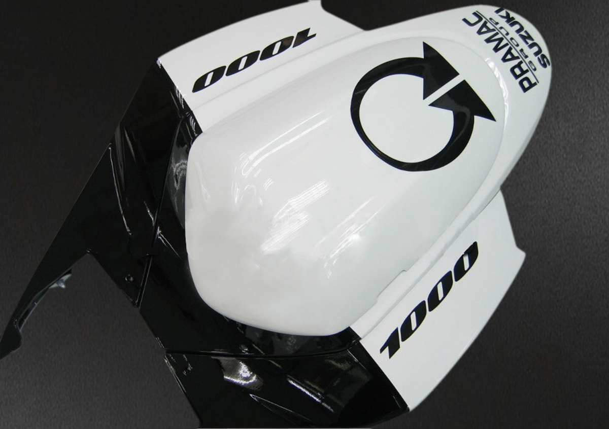 Suzuki GSXR1000 (2005-2006) White, Black & Red Generic Fairings Kit | ABS Bodywork