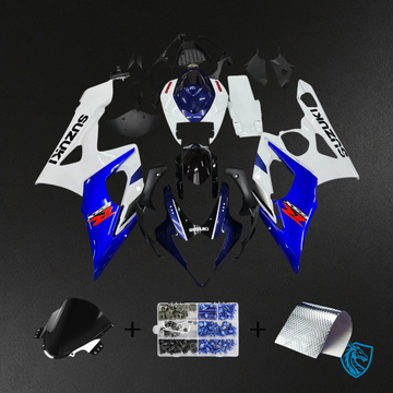 Suzuki GSXR1000 (2005-2006) White & Blue - Fairing Kit