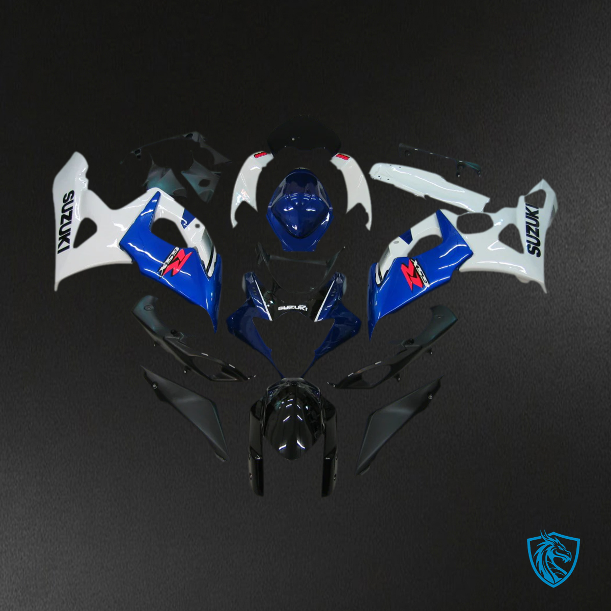 Suzuki GSXR1000 (2005-2006) White & Blue - Fairing Kit