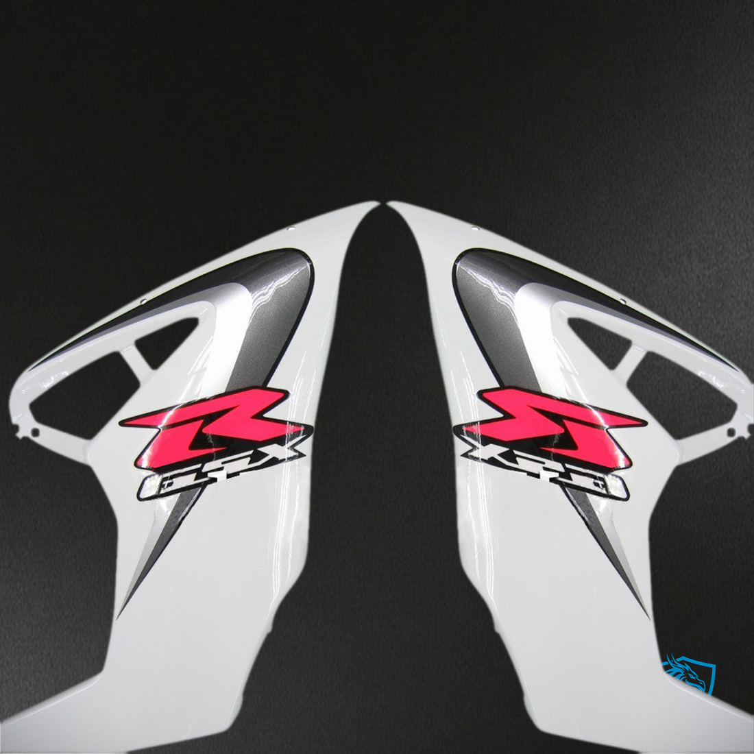 Suzuki GSXR1000 (2005-2006) White & Black Fairings Kit - Aftermarket ABS Bodywork