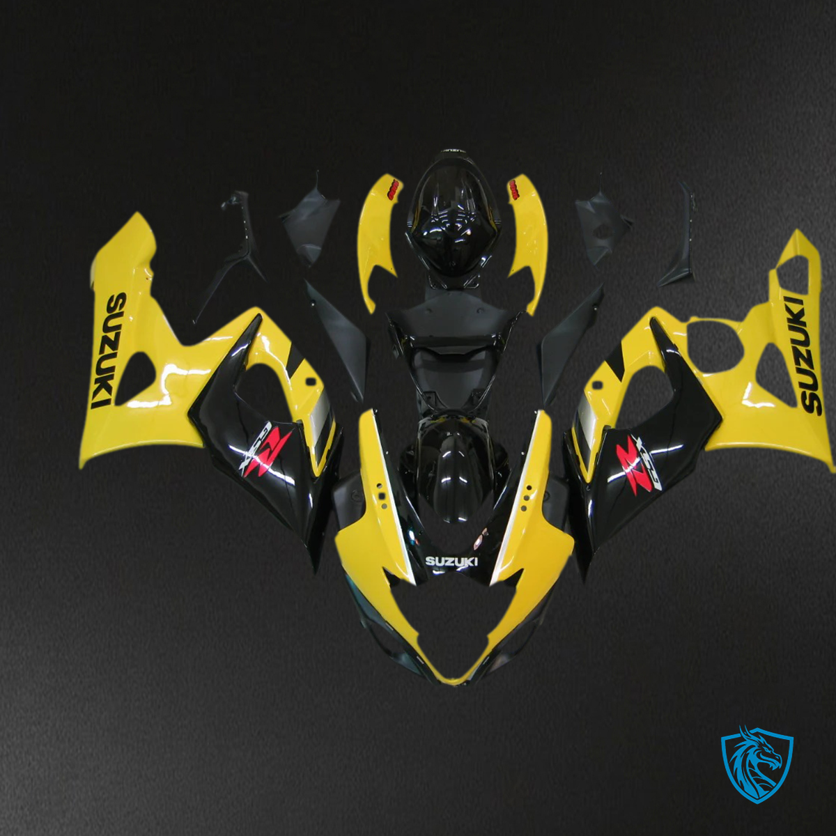 Suzuki GSXR1000 (2005-2006) Yellow & Black - Fairing Kit