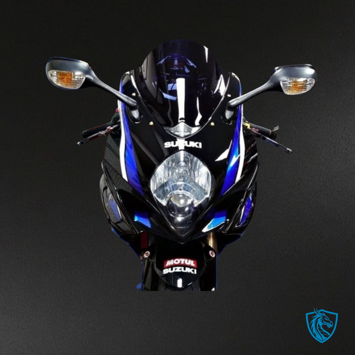 Suzuki GSXR1000 (2007-2008) Black & Blue - Custom ABS Fairing Kit